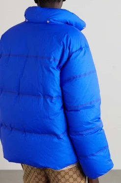 GUCCI + The North Face Daunenjacke Aus Gestepptem Shell Mit Print Und Kapuze ,Blau -Gucci Verkäufe w920 q60 1842
