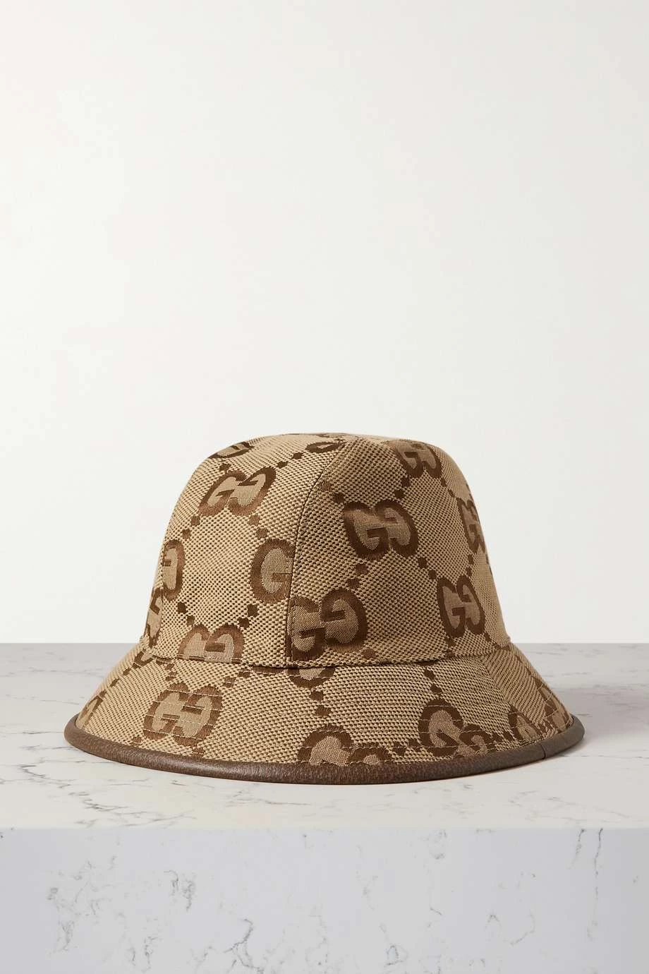 GUCCI Fischerhut Aus Canvas Aus Einer Baumwollmischung Mit Jacquard-Muster ,Camel 1 GUCCI Fischerhut Aus Canvas Aus Einer Baumwollmischung Mit Jacquard-Muster ,Camel