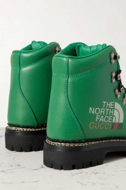 GUCCI + The North Face Schnürstiefel Aus Leder Mit Print ,Grün -Gucci Verkäufe w920 q60 1865
