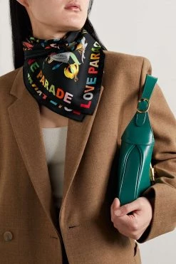 GUCCI Love Parade Tuch Aus Bedrucktem Seiden-Twill ,Schwarz 8 GUCCI Love Parade Tuch Aus Bedrucktem Seiden-Twill ,Schwarz -Gucci Verkäufe w920 q60 189