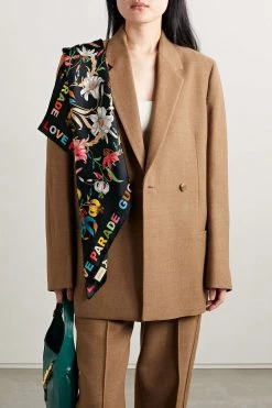 GUCCI Love Parade Tuch Aus Bedrucktem Seiden-Twill ,Schwarz 9 GUCCI Love Parade Tuch Aus Bedrucktem Seiden-Twill ,Schwarz -Gucci Verkäufe w920 q60 190