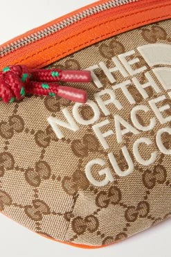 GUCCI + The North Face Gürteltasche Aus Beschichtetem Canvas Mit Jacquard-Muster Und Stickereien ,Orange -Gucci Verkäufe w920 q60 1924