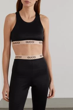 GUCCI + The North Face Bustier Aus Technischem Jersey Aus Einer Baumwollmischung ,Schwarz -Gucci Verkäufe w920 q60 1928