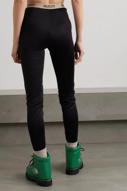 GUCCI + The North Face Leggings Aus Technischem Jersey Aus Einer Baumwollmischung ,Schwarz -Gucci Verkäufe w920 q60 1935
