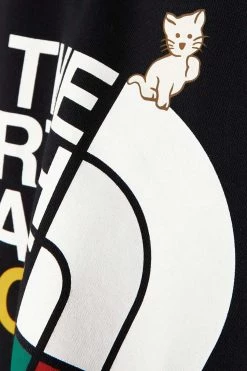 GUCCI + The North Face Sweatshirt Aus Baumwoll-Jersey Mit Print ,Schwarz -Gucci Verkäufe w920 q60 1948