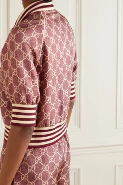 GUCCI Jacke Aus Bedrucktem Seiden-Twill ,Beige 8 GUCCI Jacke Aus Bedrucktem Seiden-Twill ,Beige -Gucci Verkäufe w920 q60 1953