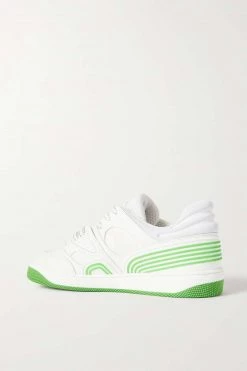 GUCCI Basket Sneakers Aus Kunstleder, Canvas Und Mesh Mit Gummibesätzen ,Weiß -Gucci Verkäufe w920 q60 2