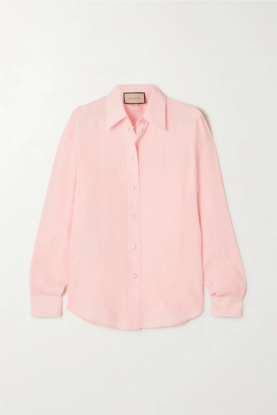 GUCCI Hemd Aus Seiden-Jacquard ,Pink 1 GUCCI Hemd Aus Seiden-Jacquard ,Pink