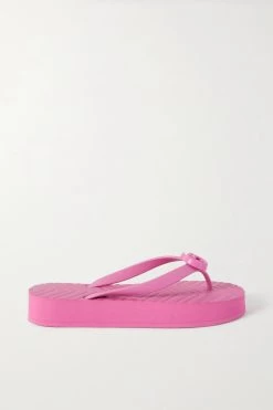 GUCCI Pascar Zehensandalen Aus Gummi Mit Logoverzierung ,Pink -Gucci Verkäufe w920 q60 2052