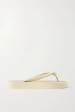 GUCCI Pascar Zehensandalen Aus Gummi Mit Logoverzierung ,Wollweiß -Gucci Verkäufe w920 q60 2057