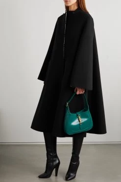 GUCCI Wendbarer Mantel Aus Einer Woll-Seidenmischung ,Schwarz 9 GUCCI Wendbarer Mantel Aus Einer Woll-Seidenmischung ,Schwarz -Gucci Verkäufe w920 q60 2060