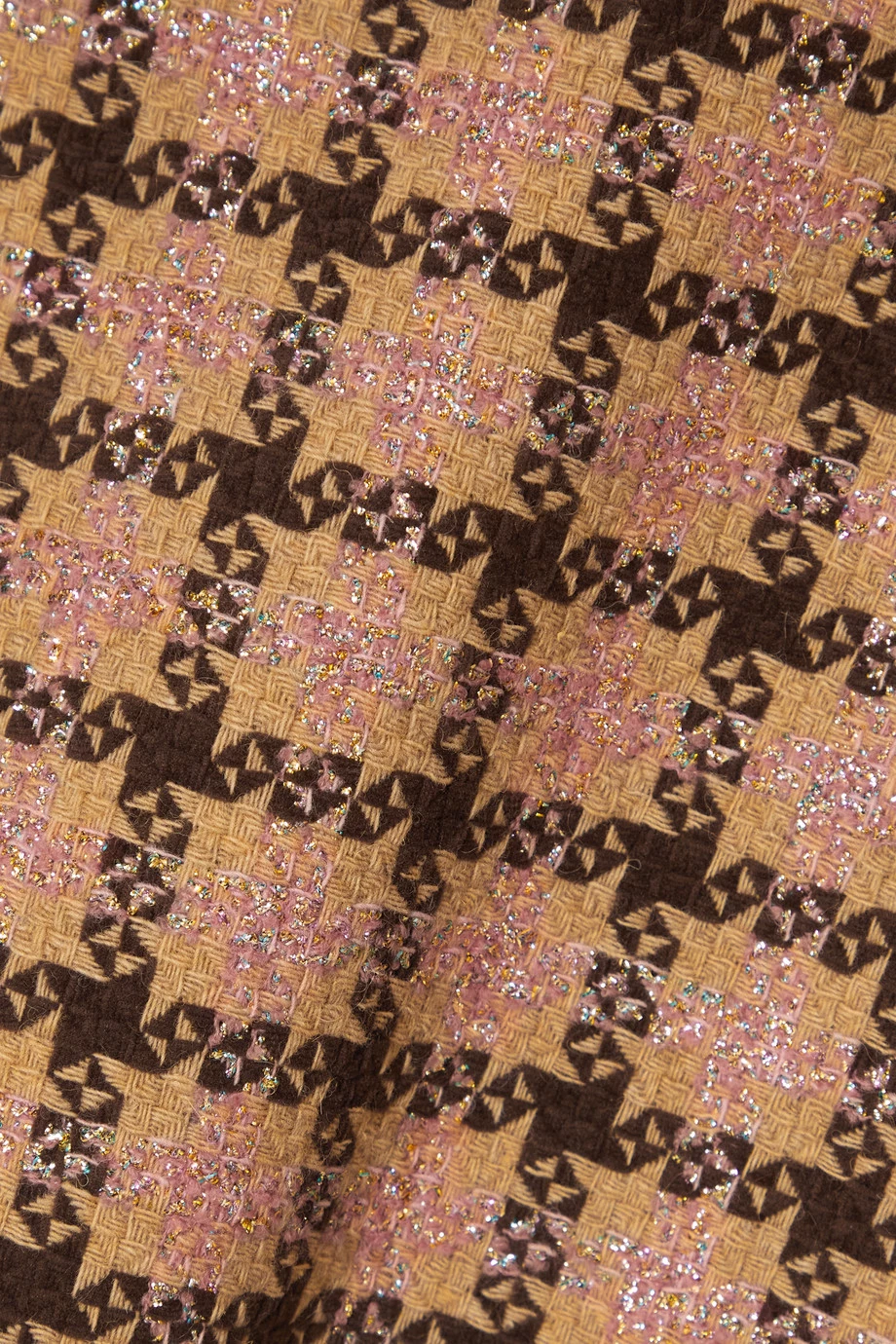 GUCCI Minirock Aus Kariertem Metallic-Tweed ,Pink 5 GUCCI Minirock Aus Kariertem Metallic-Tweed ,Pink – Bild 5