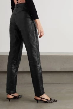 GUCCI Aria Karottenhose Aus Leder ,Schwarz -Gucci Verkäufe w920 q60 2085