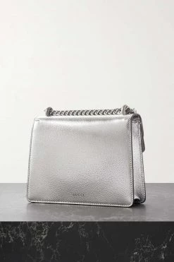 GUCCI Dionysus Schultertasche Aus Leder In Metallic-Optik ,Silber -Gucci Verkäufe w920 q60 209
