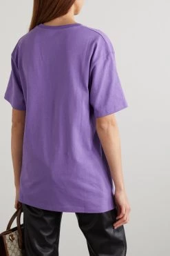 GUCCI T-Shirt Aus Baumwoll-Jersey Mit Print ,Lila -Gucci Verkäufe w920 q60 2094