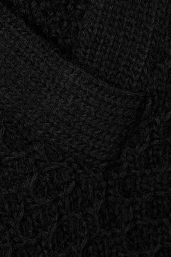 GUCCI Wandelbarer Zopfstrickpullover Aus Wolle ,Schwarz -Gucci Verkäufe w920 q60 2131