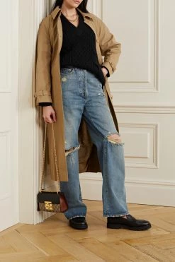 GUCCI Wandelbarer Zopfstrickpullover Aus Wolle ,Schwarz -Gucci Verkäufe w920 q60 2133