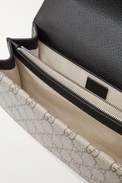 GUCCI Dionysus Bedruckte Schultertasche Aus Beschichtetem Canvas Und Strukturiertem Leder Mit Verzierung ,Braun -Gucci Verkäufe w920 q60 2143