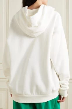 GUCCI Strawberry Verzierter Oversized-Hoodie Aus Baumwoll-Jersey ,Weiß -Gucci Verkäufe w920 q60 2166