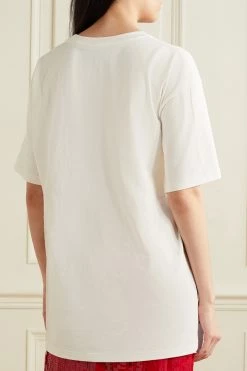 GUCCI Strawberry Oversized-T-Shirt Aus Baumwoll-Jersey Mit Print ,Weiß -Gucci Verkäufe w920 q60 2176