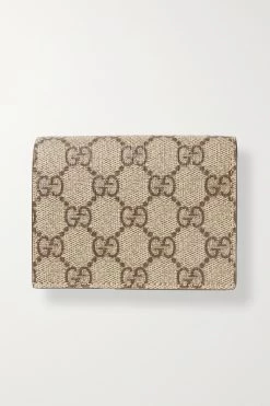 GUCCI Ophidia Portemonnaie Aus Beschichtetem Canvas Mit Print Und Verzierung ,Neutral -Gucci Verkäufe w920 q60 2186