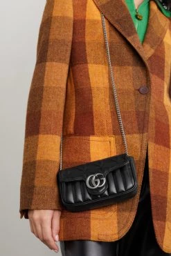 GUCCI GG Marmont Super Mini Schultertasche Aus Gestepptem Leder ,Schwarz -Gucci Verkäufe w920 q60 2194