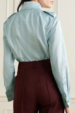 GUCCI Aria Hemd Aus Baumwollpopeline ,Himmelblau -Gucci Verkäufe w920 q60 2198