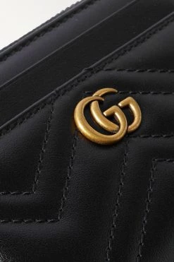GUCCI GG Marmont Portemonnaie Aus Gestepptem Leder ,Schwarz -Gucci Verkäufe w920 q60 2209