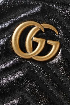 GUCCI GG Marmont Beutel Aus Gestepptem Leder ,Schwarz -Gucci Verkäufe w920 q60 2214