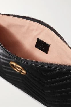 GUCCI GG Marmont Beutel Aus Gestepptem Leder ,Schwarz -Gucci Verkäufe w920 q60 2215