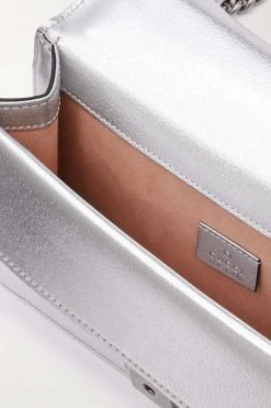 GUCCI Dionysus Schultertasche Aus Strukturiertem Metallic-Leder ,Silber 10 GUCCI Dionysus Schultertasche Aus Strukturiertem Metallic-Leder ,Silber -Gucci Verkäufe w920 q60 222