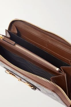 GUCCI Horsebit 1955 Portemonnaie Aus Beschichtetem Canvas Mit Print Und Lederbesätzen ,Braun 9 GUCCI Horsebit 1955 Portemonnaie Aus Beschichtetem Canvas Mit Print Und Lederbesätzen ,Braun -Gucci Verkäufe w920 q60 2226
