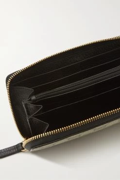 GUCCI GG Marmont Portemonnaie Aus Strukturiertem Leder Und Beschichtetem Canvas Mit Print ,Schwarz -Gucci Verkäufe w920 q60 2236