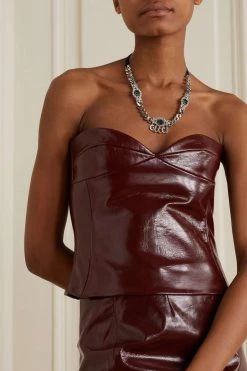 GUCCI Silberfarbener Choker Aus Ripsband Mit Kristallen -Gucci Verkäufe w920 q60 2241