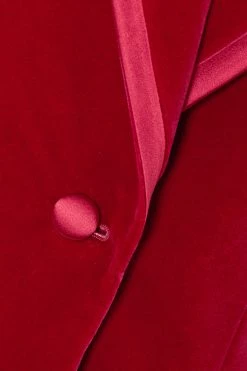 GUCCI Aria Blazer Aus Samt Aus Stretch-Baumwolle Mit Seidenbesätzen ,Rot -Gucci Verkäufe w920 q60 2257