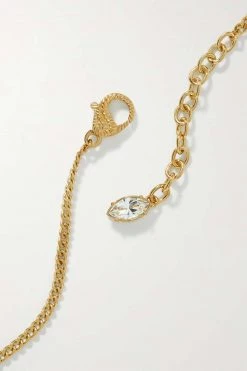 GUCCI Goldfarbene Kette Mit Kristallen Und Emaille -Gucci Verkäufe w920 q60 226