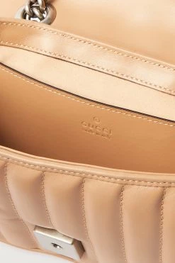 GUCCI GG Marmont 2.0 Kleine Schultertasche Aus Gestepptem Leder ,Camel -Gucci Verkäufe w920 q60 2268