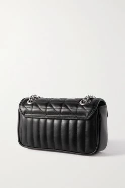 GUCCI GG Marmont 2.0 Kleine Schultertasche Aus Gestepptem Leder ,Schwarz -Gucci Verkäufe w920 q60 2272