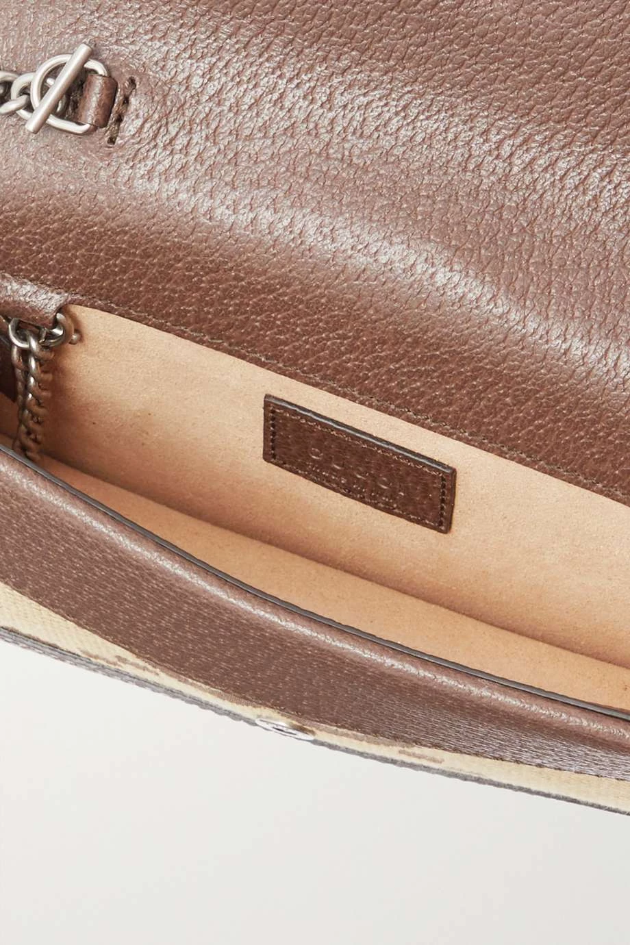 GUCCI Dionysus Super Mini Schultertasche Aus Beschichtetem Canvas Mit Lederbesätzen ,Camel 5 GUCCI Dionysus Super Mini Schultertasche Aus Beschichtetem Canvas Mit Lederbesätzen ,Camel – Bild 5