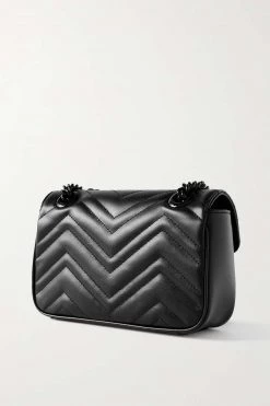 GUCCI GG Marmont 2.0 Schultertasche Aus Gestepptem Leder ,Schwarz -Gucci Verkäufe w920 q60 235