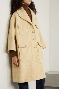 GUCCI Mantel Aus Bouclé-Tweed Aus Einer Wollmischung ,Creme -Gucci Verkäufe w920 q60 2385