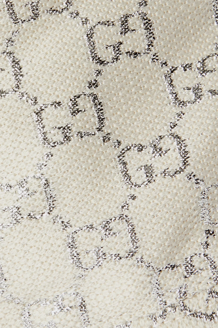 GUCCI Fischerhut Aus Jacquard Aus Einer Wollmischung In Metallic-Optik ,Weiß 3 GUCCI Fischerhut Aus Jacquard Aus Einer Wollmischung In Metallic-Optik ,Weiß – Bild 3