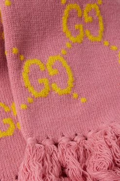 GUCCI Schal Aus Woll-Jacquard Mit Fransen ,Pink 5 GUCCI Schal Aus Woll-Jacquard Mit Fransen ,Pink -Gucci Verkäufe w920 q60 2468