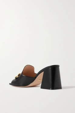 GUCCI Mules Aus Leder Mit Horsebit-Detail ,Schwarz -Gucci Verkäufe w920 q60 2557