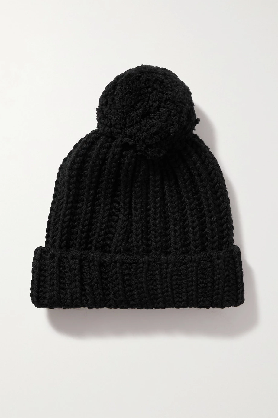 GUCCI Beanie Aus Gerippter Wolle Mit Pompon ,Schwarz 3 GUCCI Beanie Aus Gerippter Wolle Mit Pompon ,Schwarz – Bild 3