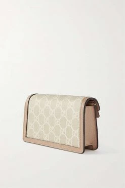 GUCCI Dionysus Super Mini Schultertasche Aus Beschichtetem Canvas Mit Lederbesätzen ,Weiß -Gucci Verkäufe w920 q60 257