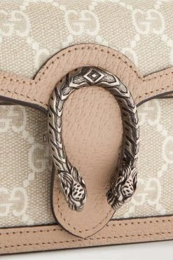 GUCCI Dionysus Super Mini Schultertasche Aus Beschichtetem Canvas Mit Lederbesätzen ,Weiß -Gucci Verkäufe w920 q60 258