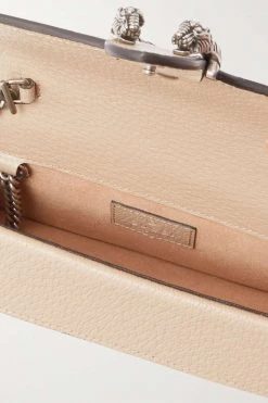 GUCCI Dionysus Super Mini Schultertasche Aus Beschichtetem Canvas Mit Lederbesätzen ,Weiß -Gucci Verkäufe w920 q60 259