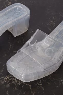 GUCCI Plastique Mules Aus Gummi Mit Logoprägung ,Transparent -Gucci Verkäufe w920 q60 2591