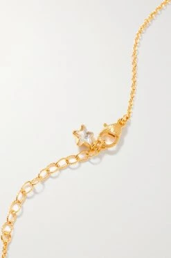 GUCCI Goldfarbene Kette Mit Kristallen -Gucci Verkäufe w920 q60 2594